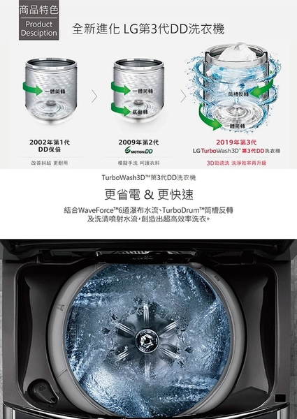 【LG樂金】17公斤蒸氣直立式直驅變頻洗衣機 含拆箱定位 WT-SD179HVG