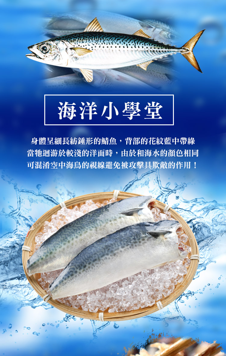 【享吃海鮮】南方澳現撈薄鹽鯖魚230g/無鹽鯖魚220g任選 2片/包
