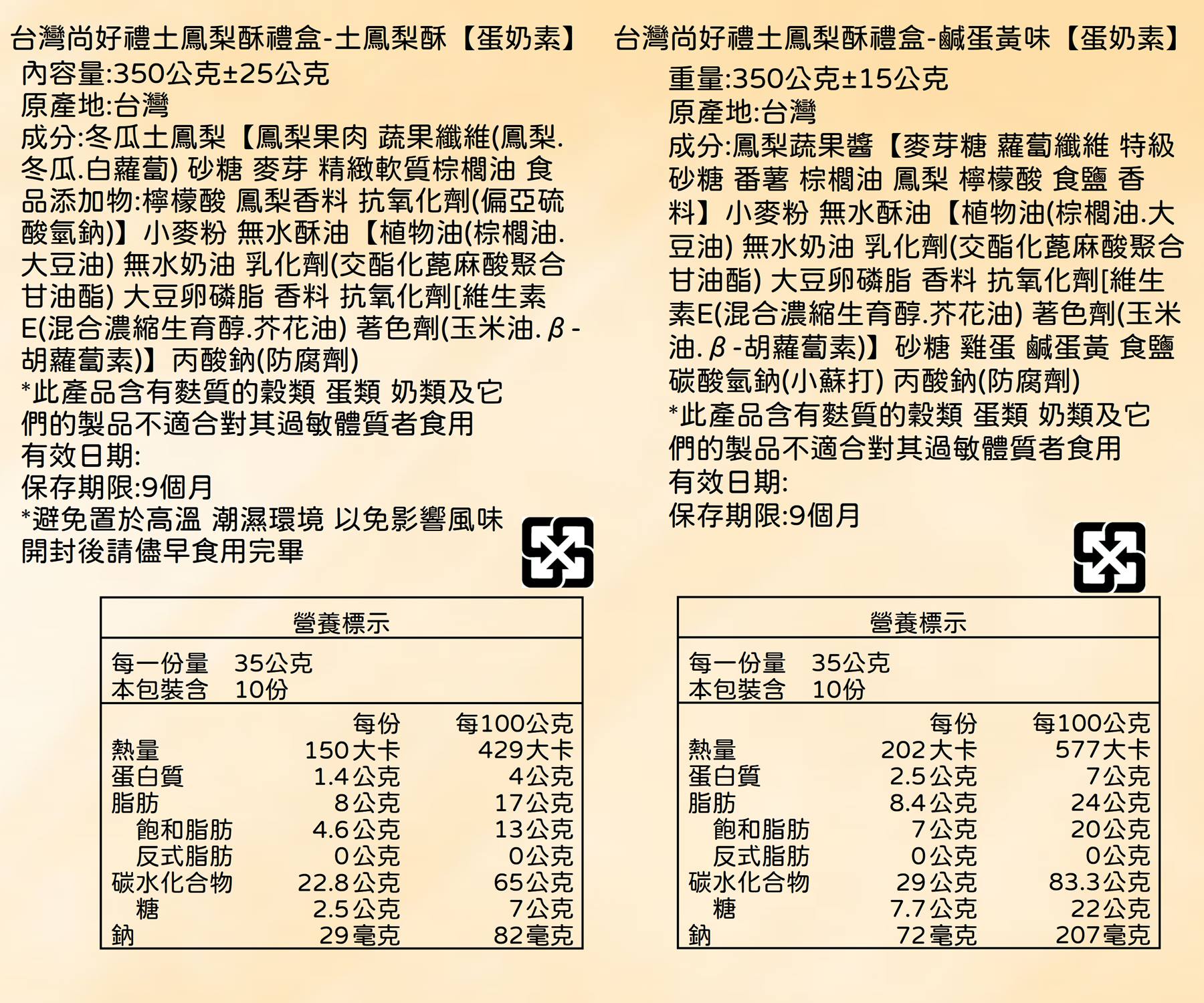 【台灣尚好禮】台灣造型鳳梨酥禮盒任選(10顆/盒) 土鳳梨酥／鹹蛋黃鳳梨酥 甜點