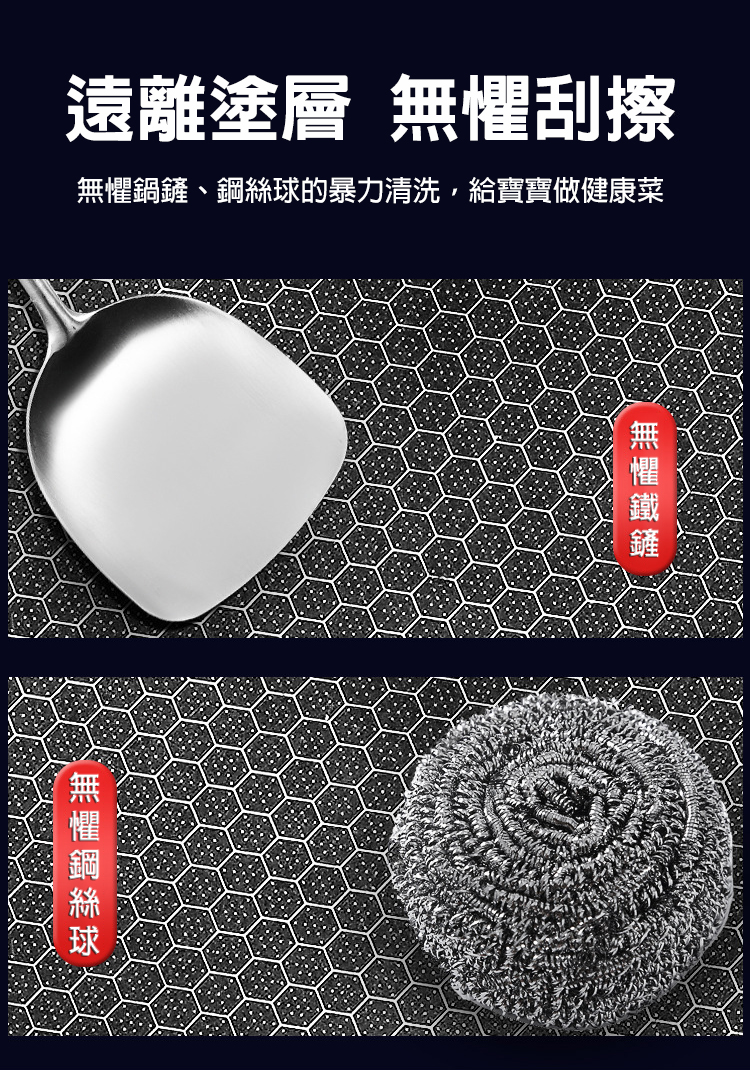 德國316不銹鋼不沾黏蜂窩雪平鍋