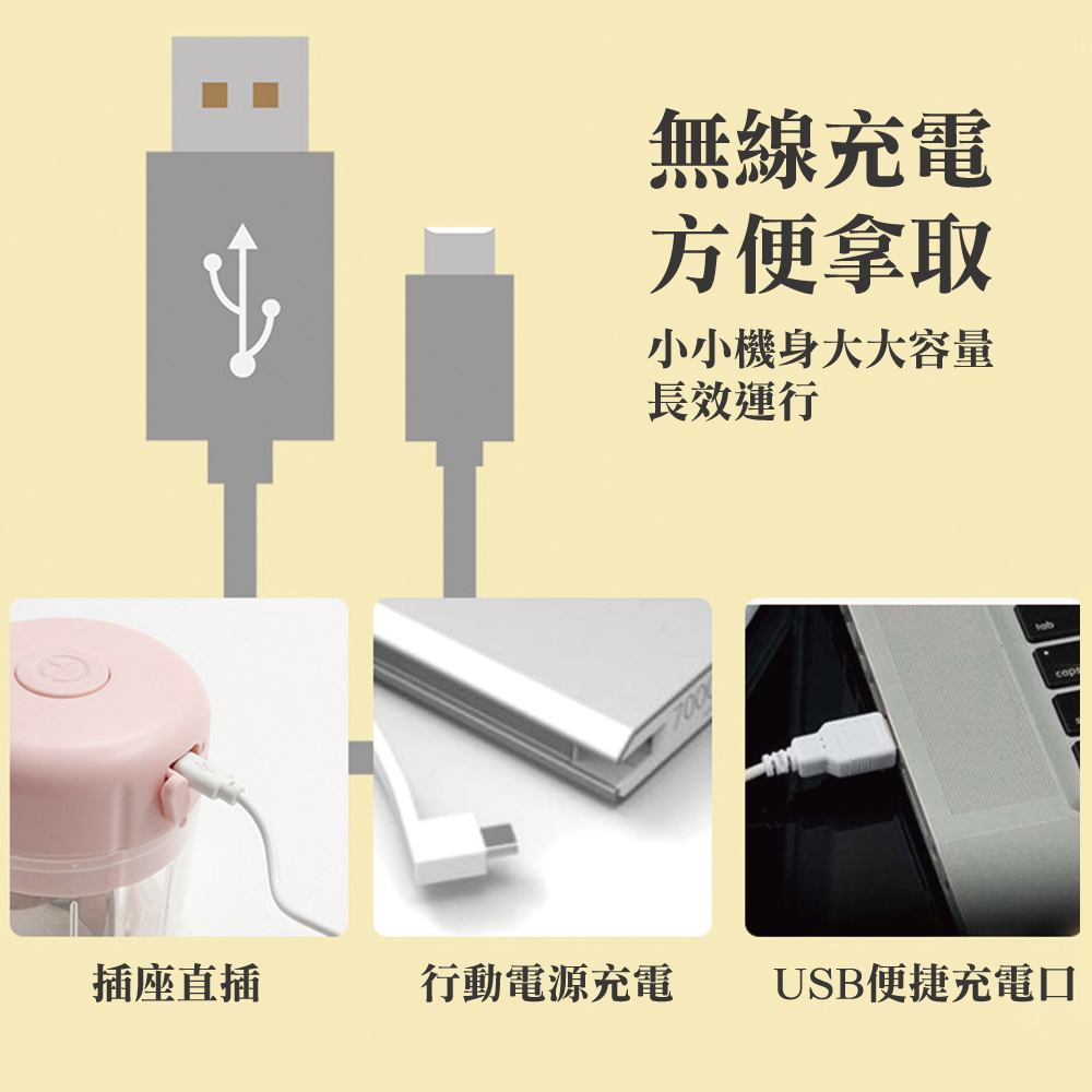 充電式多功能魔法拉拉食物調理機/切碎機