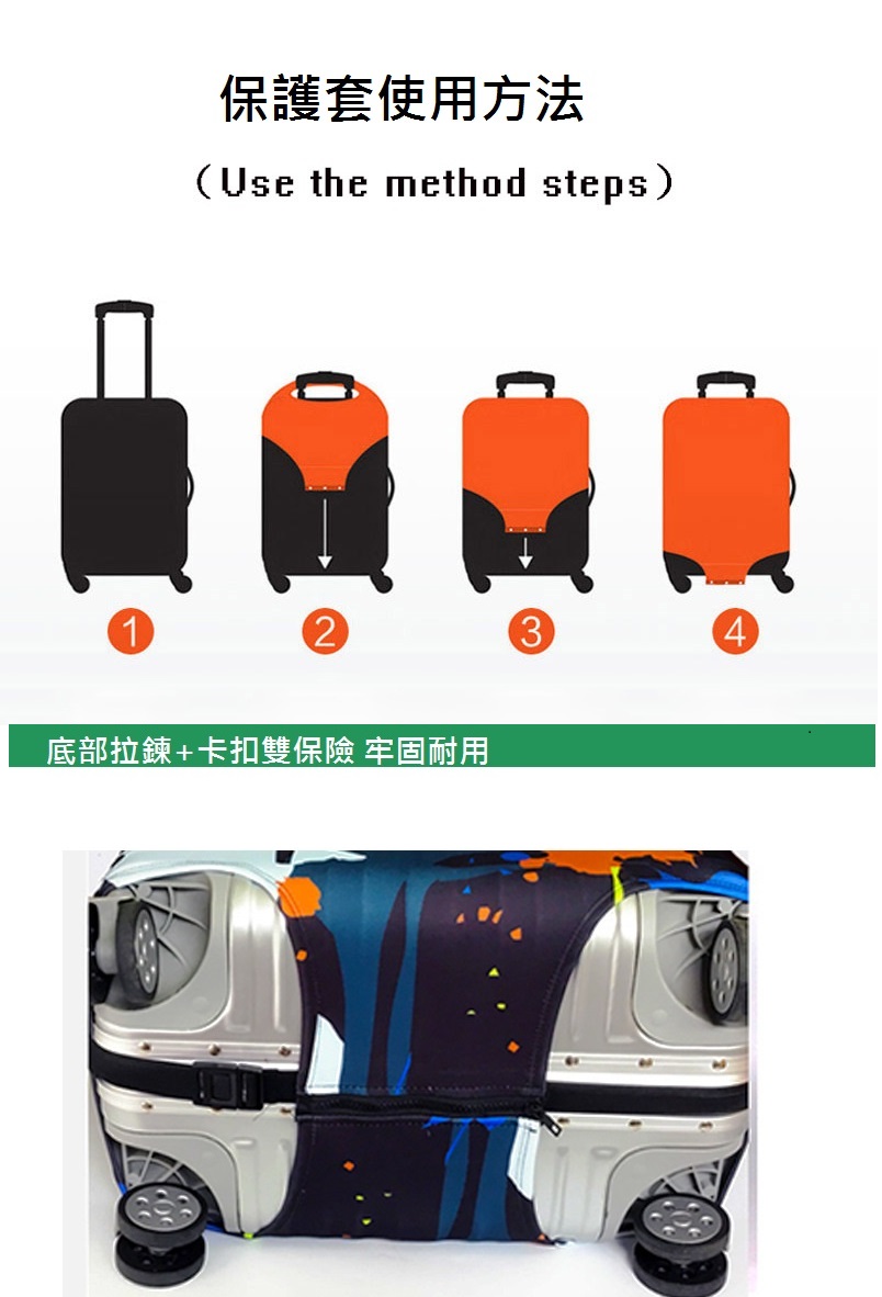 胖胖箱專用超彈力伸縮3D行李箱保護套
