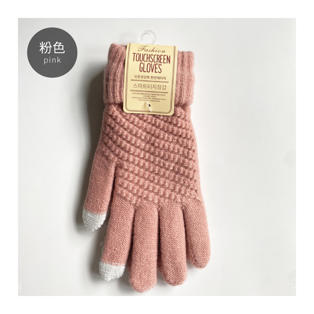 買1送1-防寒保暖可觸控加厚手套 禦寒手套  5色