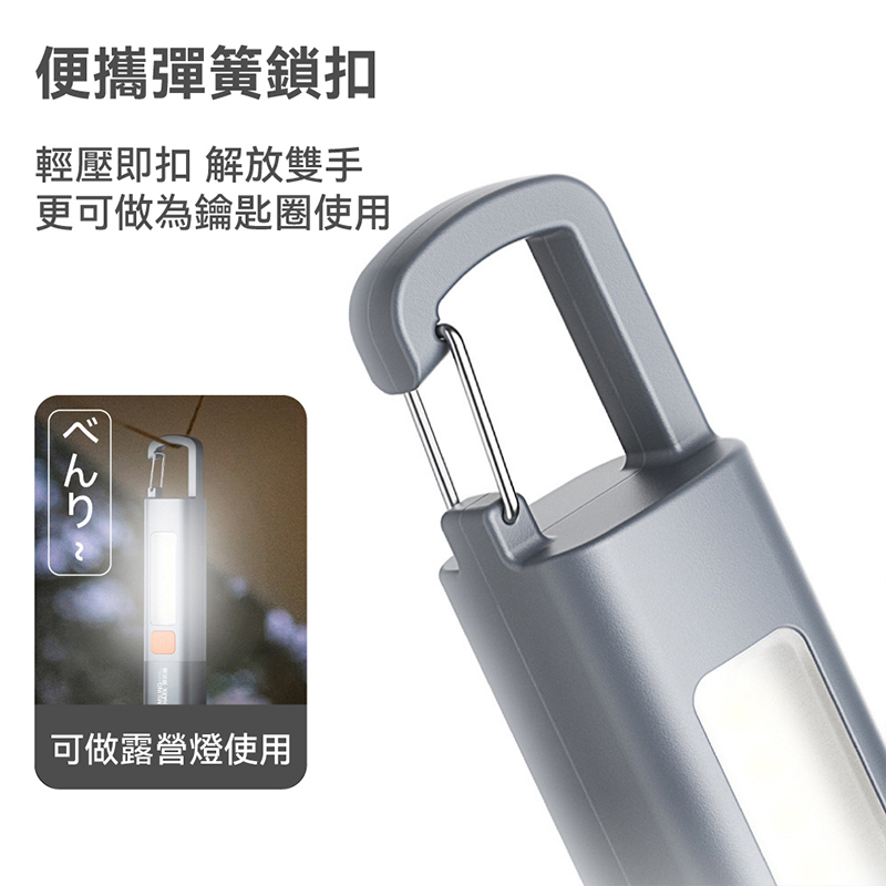 伸縮變焦強光手電筒 爆閃手電筒 鑰匙燈 防水露營燈 多功能手電筒