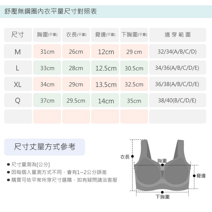 瞬間涼感山茶花包覆無痕無鋼圈內衣 防副乳 M-XXL 5色