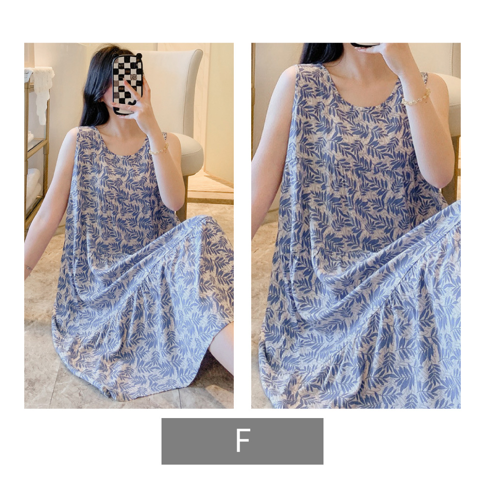 日系寬鬆氣質印花睡裙 七款任選 睡衣