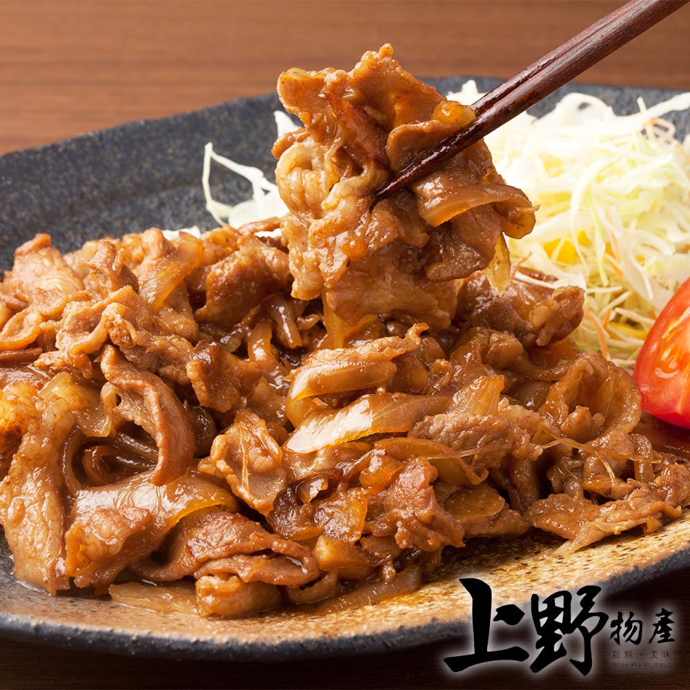       【上野物產】日式薑汁燒肉調理包 x24包(200g±10%/固形物