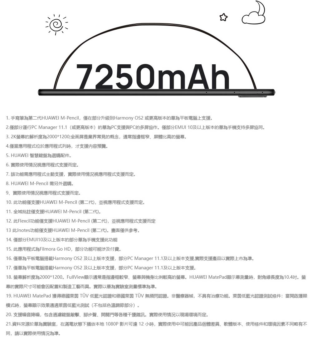【HUAWEI 華為】MatePad 2022 10.4吋 WiFi 4G 64G/128G