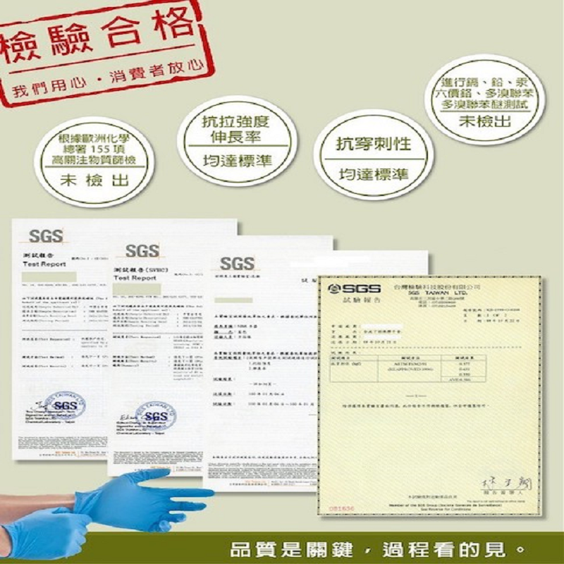 【手博士】人造合成乳膠手套100入(NBR手套/清潔手套)