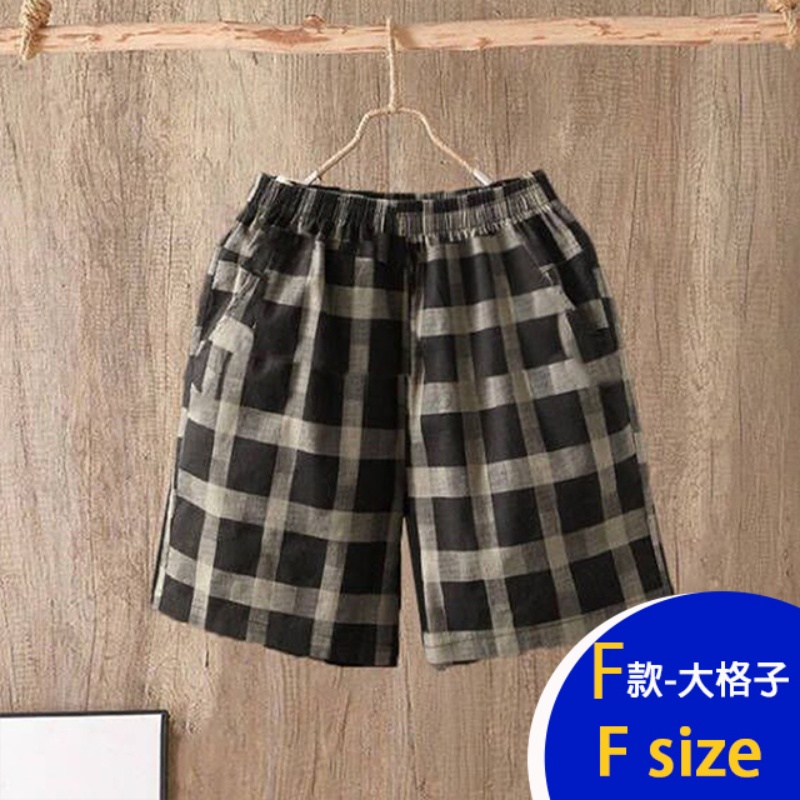 韓國製造型百搭寬鬆透氣亞麻褲 棉麻褲 多款任選 鬆緊腰設計 休閒褲 短褲