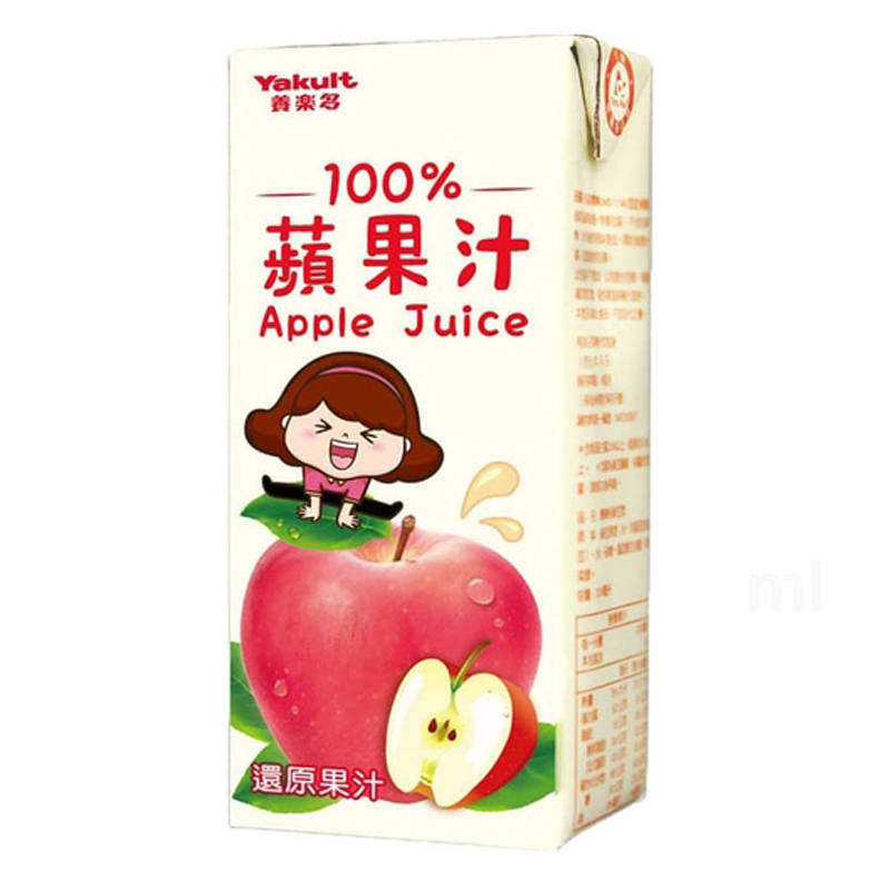 【養樂多】100%蘋果汁/鮮豆漿任選 (200ml x24入/箱) 早餐 飲料