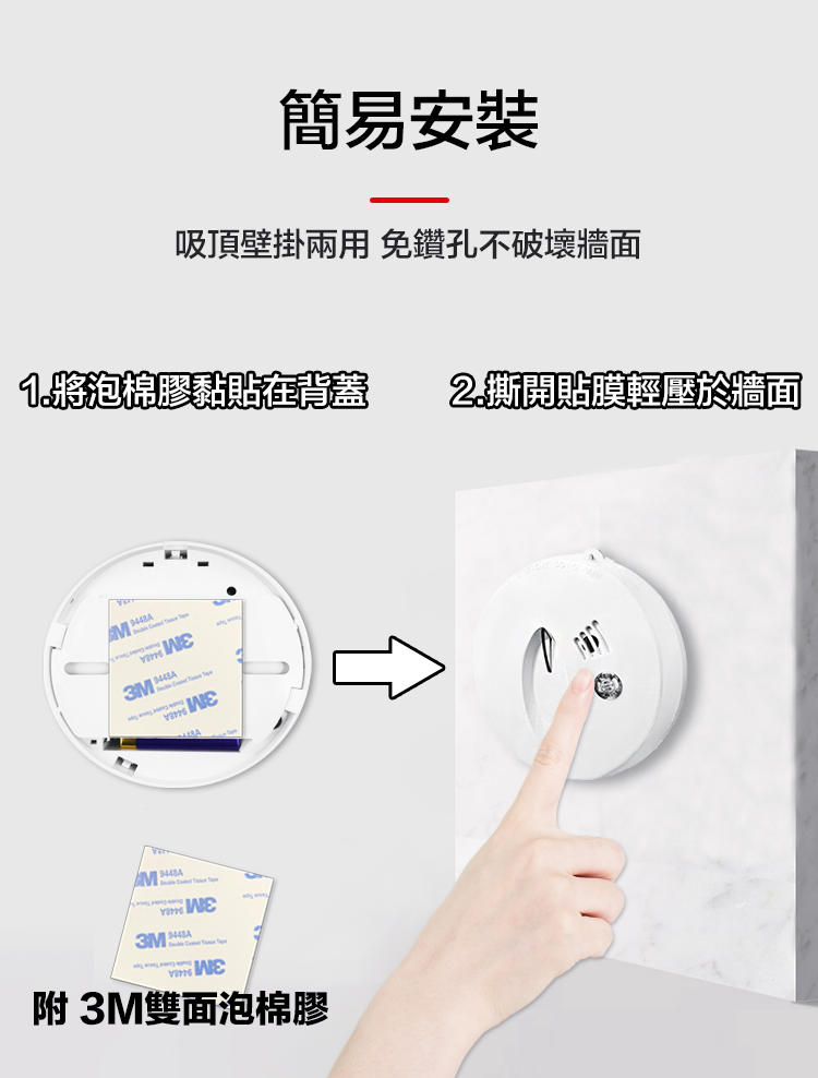 八入組 住宅用偵煙警報器 台灣製造 吸頂壁掛兩用 光電式火災警報器