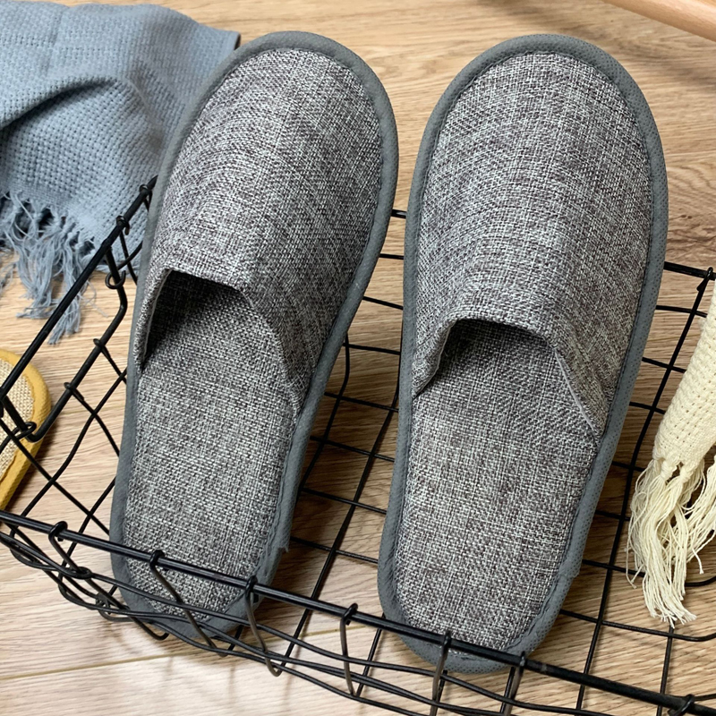 防滑底部拋棄式亞麻款拖鞋 免洗拖鞋 飯店式拖鞋 多款多色可選 室內拖鞋