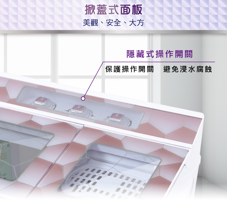 【ZANWA晶華】4.5KG定頻雙槽洗脫洗滌機/雙槽洗衣機 (琉璃金/水立方紅)