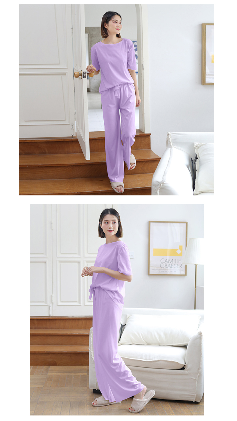 涼感冰絲寬鬆親膚舒適速乾休閒套裝 多色可選 居家服  家居服