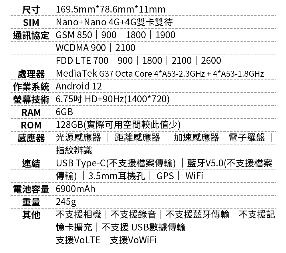 【G-PLUS】 A5 第二代6G 128G智慧型手機 無相機 資安部隊機