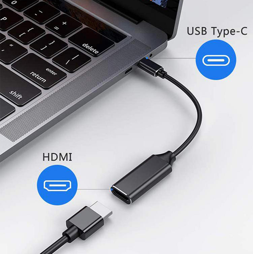 USB Type-C to HDMI 公對母轉接器 高清畫質 一秒轉接