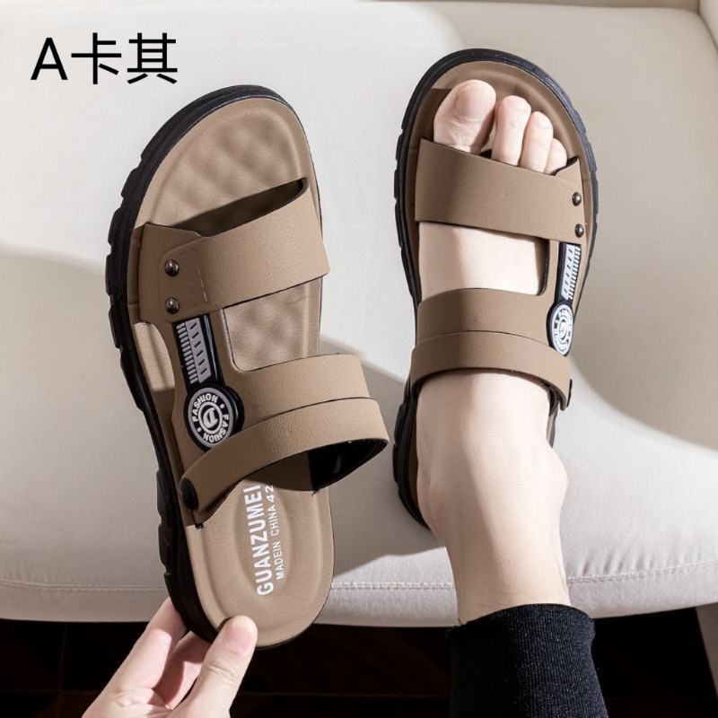 男士百搭好穿透氣兩用防滑拖鞋 涼鞋 兩款可選 