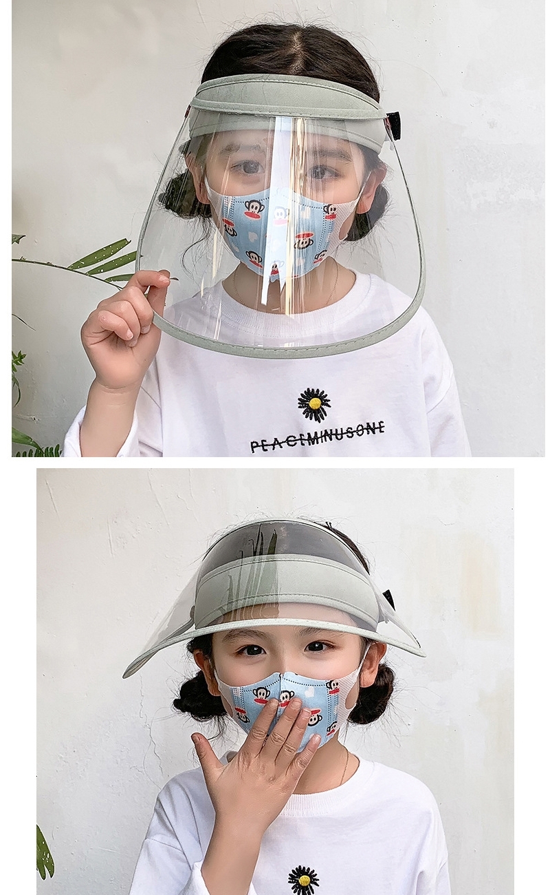 兒童防飛沫面罩遮陽帽 面罩360度調節/防疫用品/防曬/隔離面罩/防護面罩