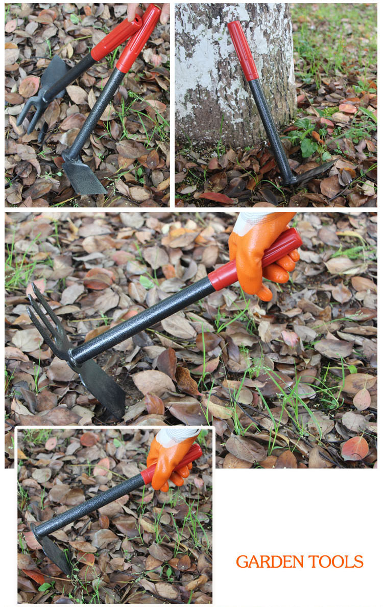 家用園藝錳鋼鍛造兩用鋤耙