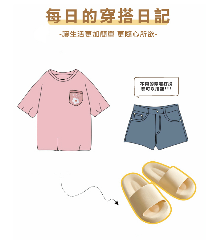 踩屎感減壓防滑居家戶外兩用拖鞋 8色任選