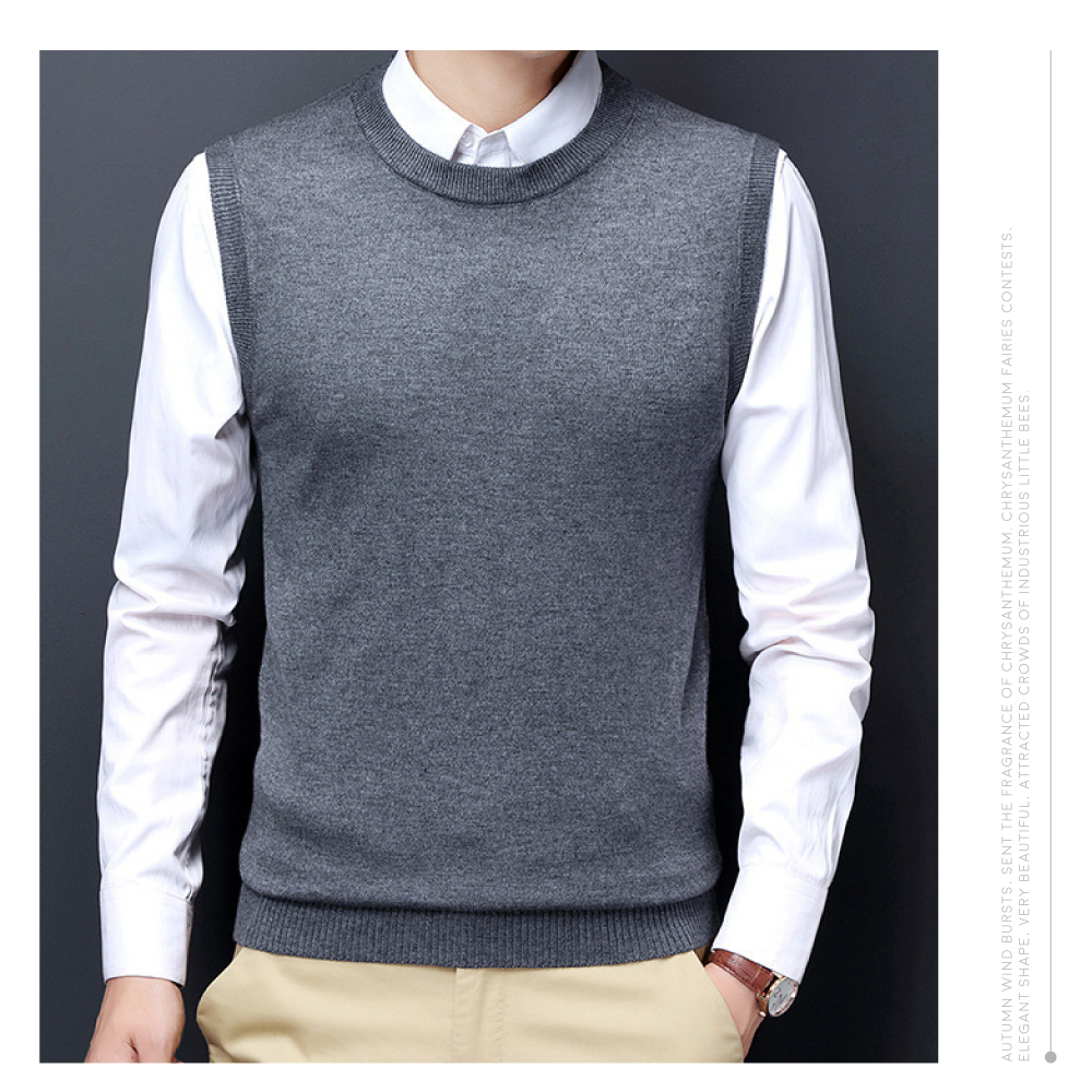 簡約百搭顯瘦紳士商務保暖背心-4色 均碼/加大碼