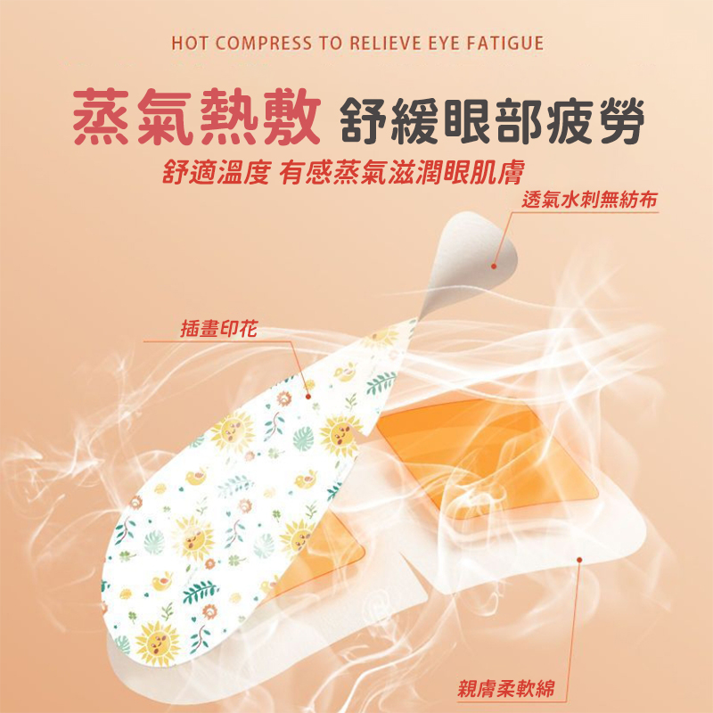 蒸氣恆溫熱敷護眼罩(無香味/玫瑰香/薰衣草/洋甘菊) 30-45度恆溫