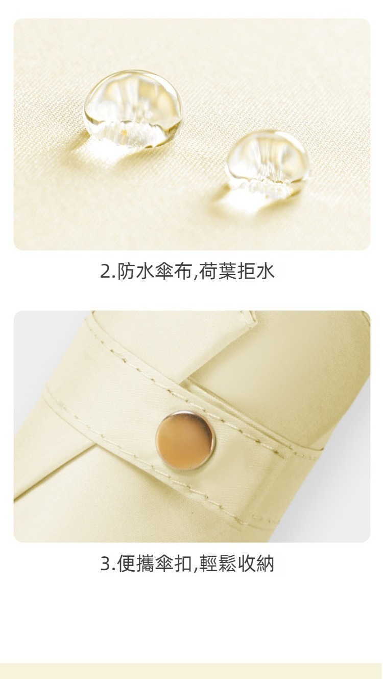 防曬抗UV指環扣輕量黑膠自動晴雨傘 自動傘 雨傘 陽傘 兩用傘