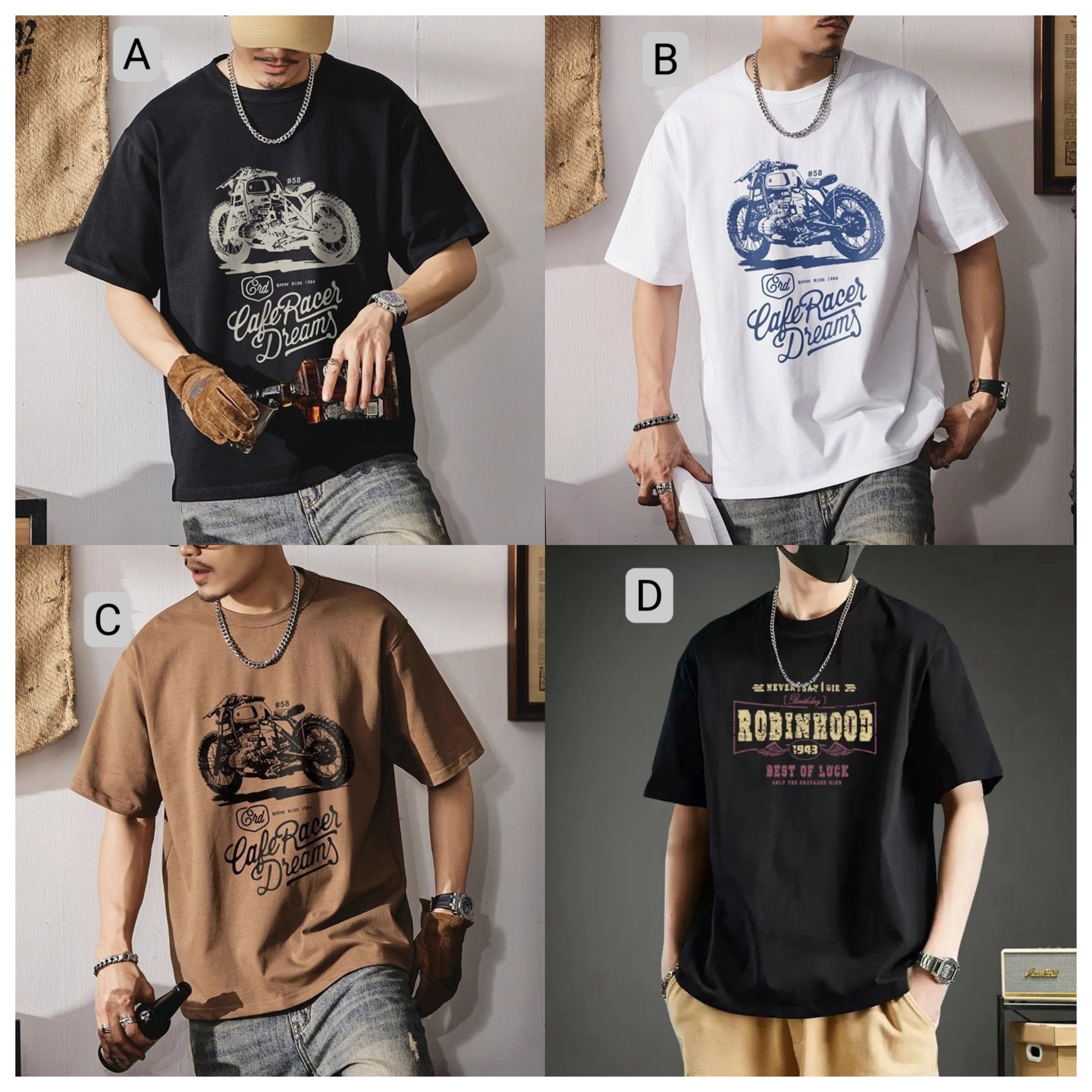 美式復古純棉男短袖T恤雅痞上衣