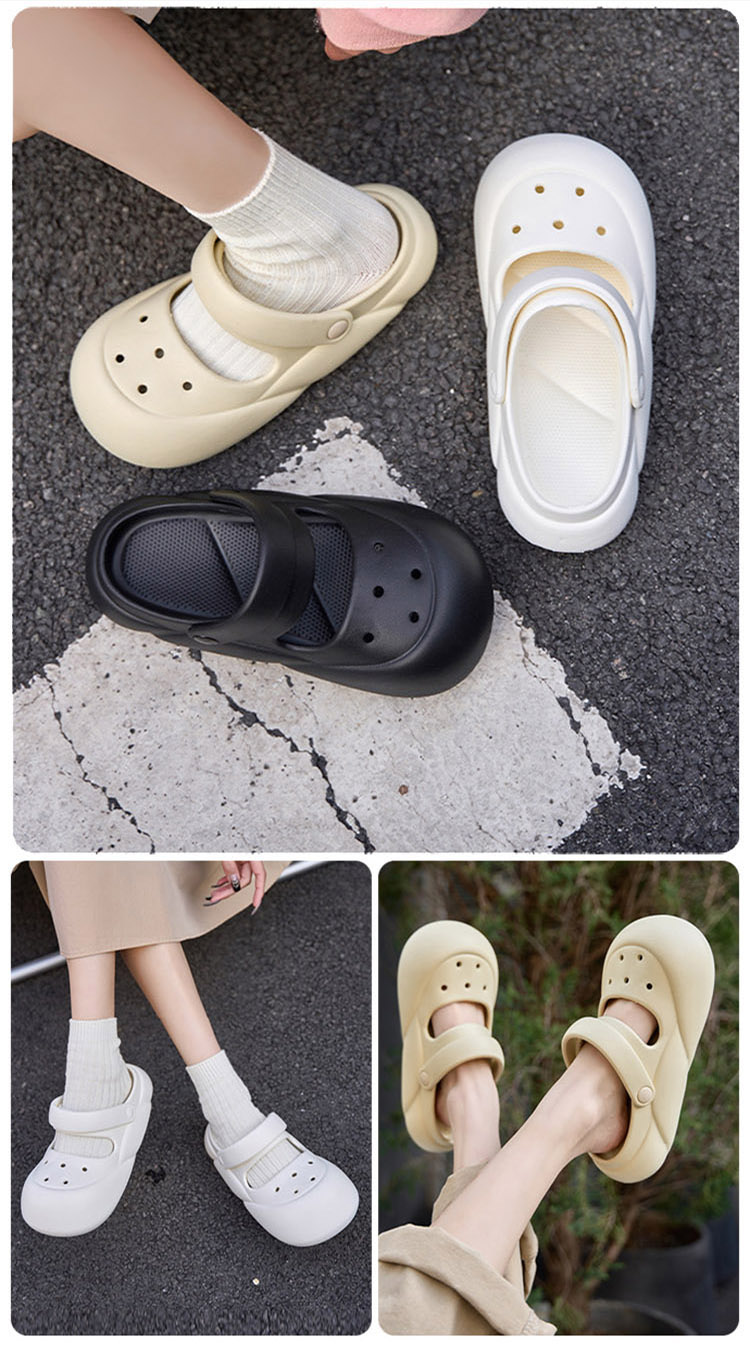 經典公主風厚底涼拖鞋