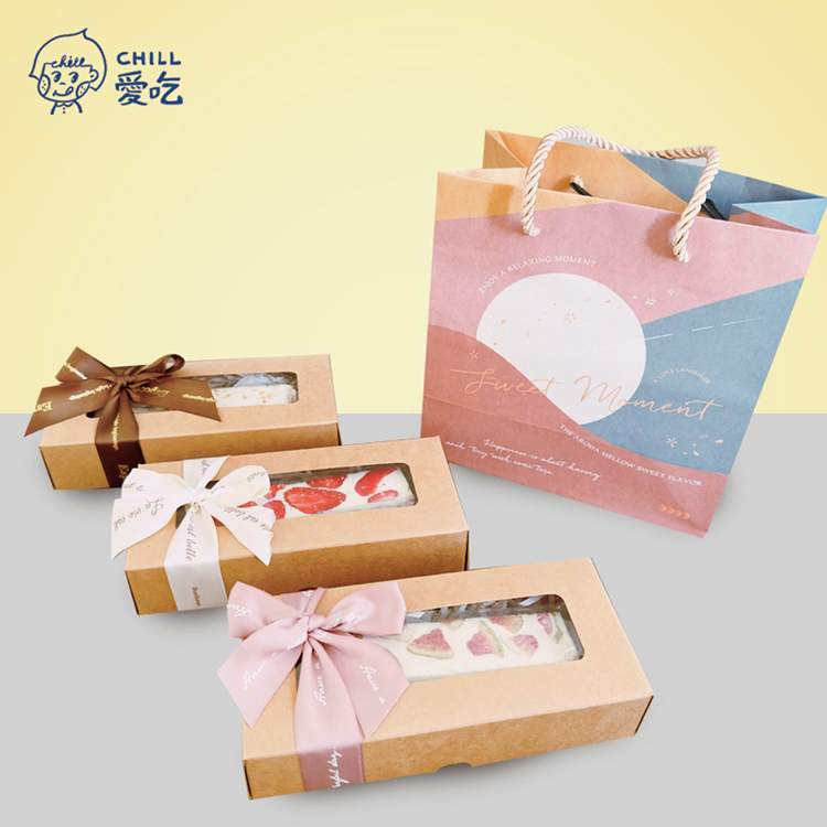 【CHILL愛吃】法式手工果乾雪花酥禮盒(附提袋) 草莓／桂花／無花果 甜點