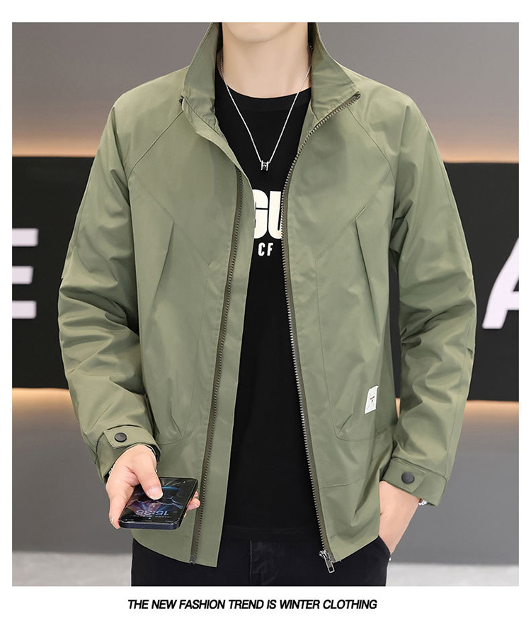 輕奢雅痞水洗薄款夾克外套 M-4XL