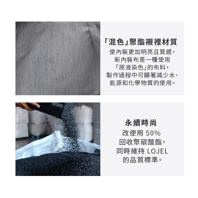 【LOJEL CUBO LITE】新版前開式可擴充登機箱19吋 行李箱 掀蓋式