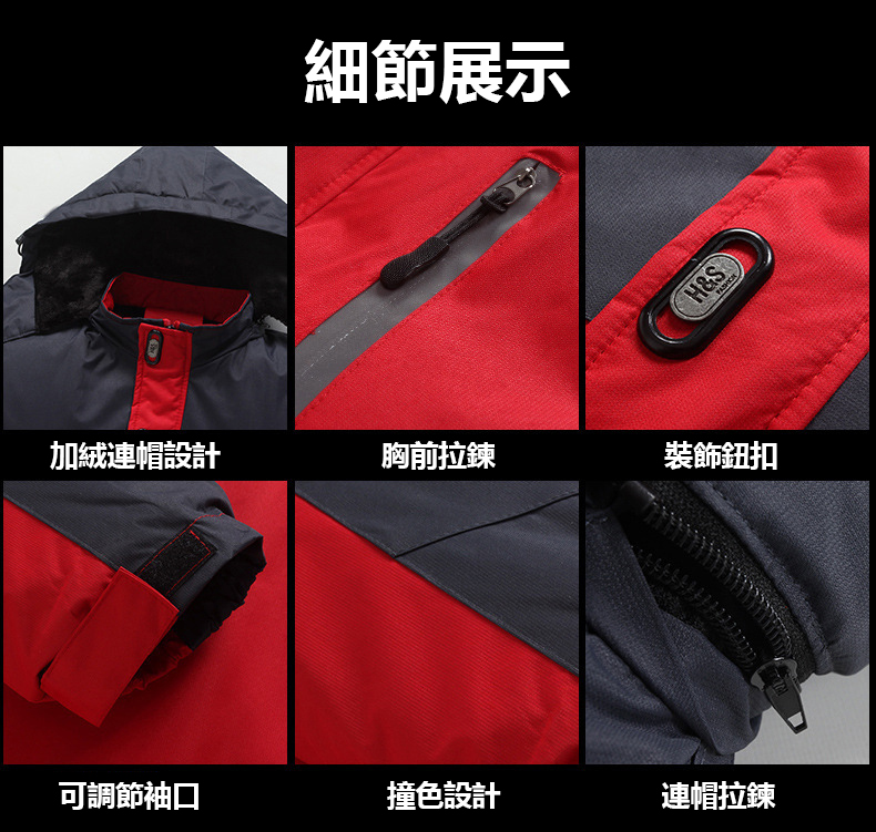 加厚加絨保暖防風衝鋒外套 L-5XL 禦寒保暖 大尺碼 保暖外套