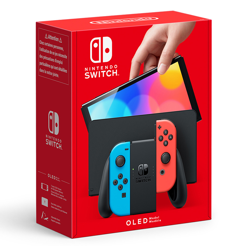【Nintendo任天堂】Switch OLED版主機+遊戲片任選 贈動森保冷袋