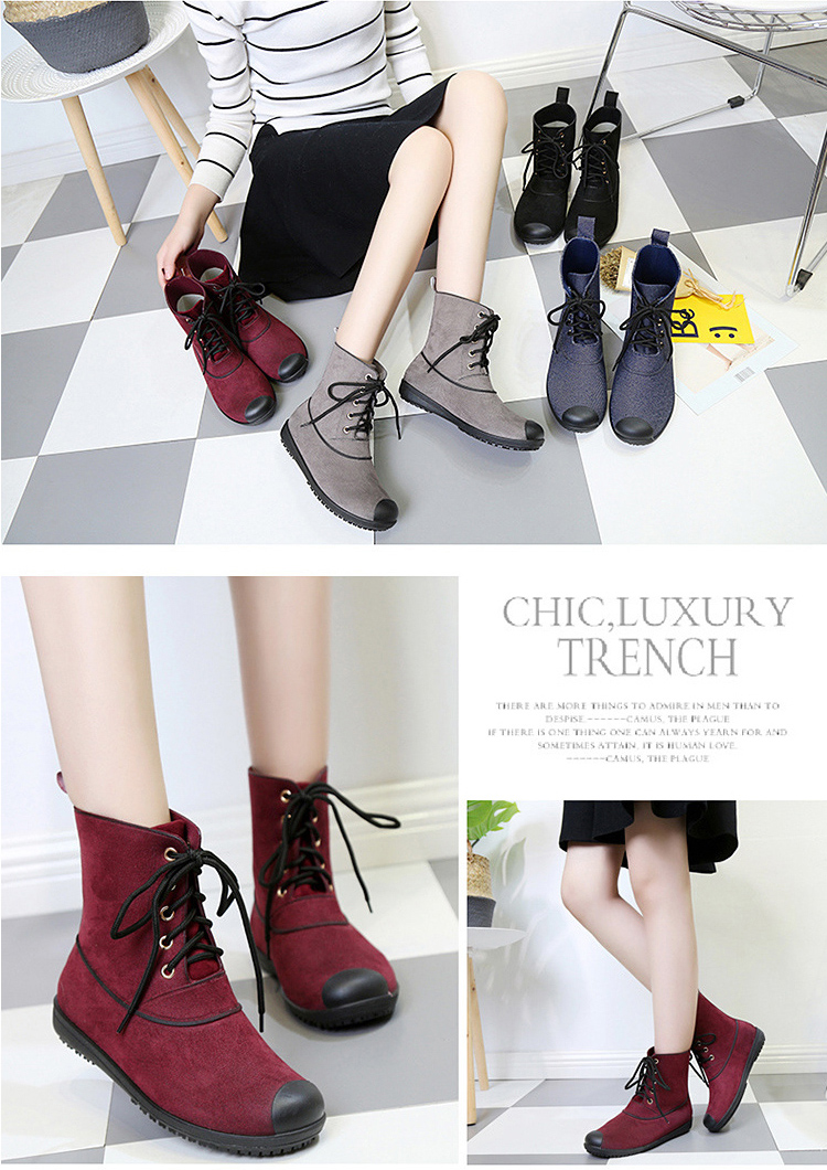 輕量防水防滑抗污短雨靴