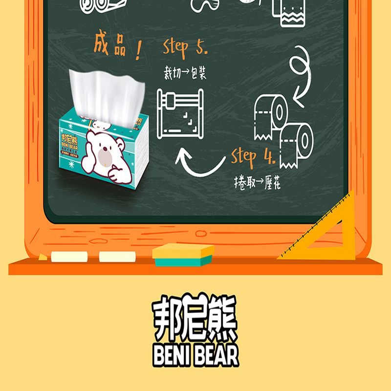 【Benibear 邦尼熊】抽取式衛生紙(130抽x8包x10串/箱)