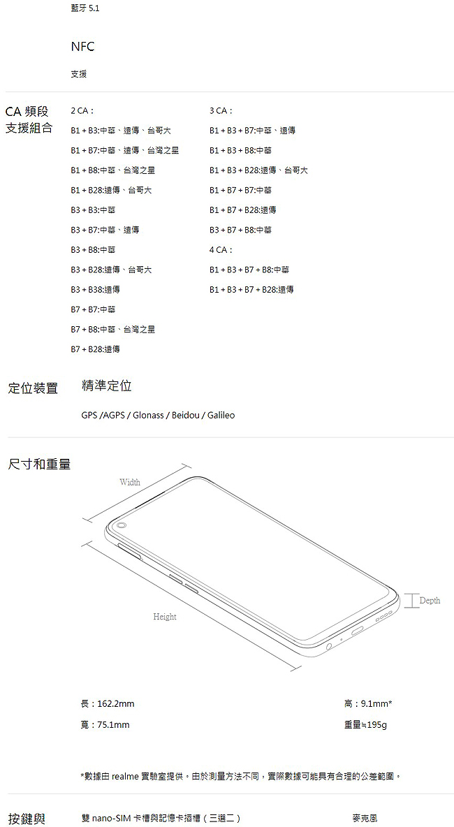 realme 7 8G/128G 6.5 吋天璣800U大電量輕旗艦5G智慧手機