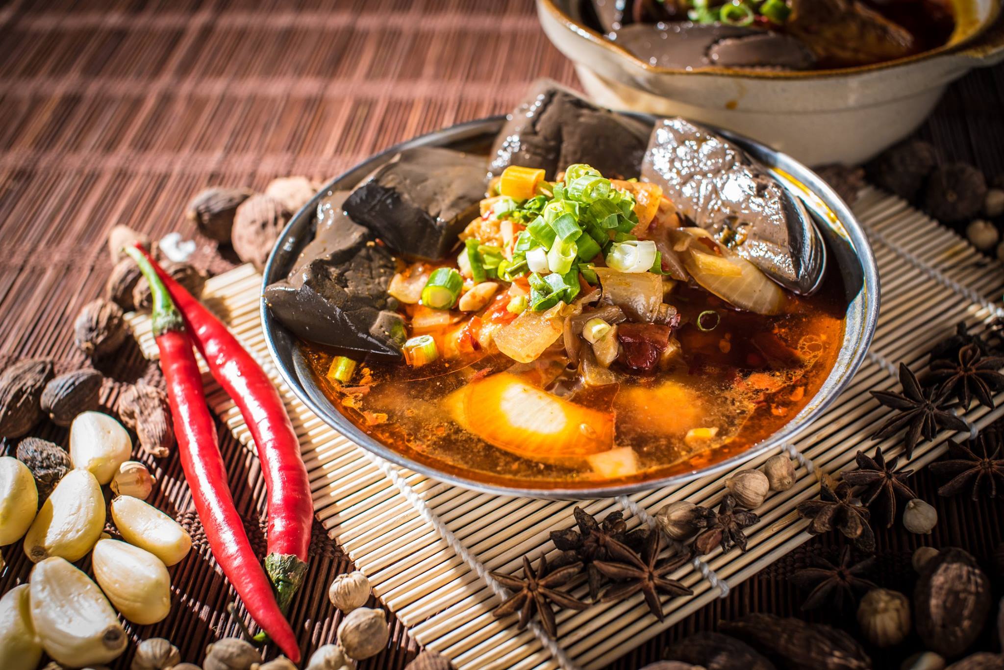 【三拾堂食府】麻辣鴨血臭豆腐 (紅燒生豆腐、紅燒臭豆腐、川辣鴨血、川辣臭豆腐)