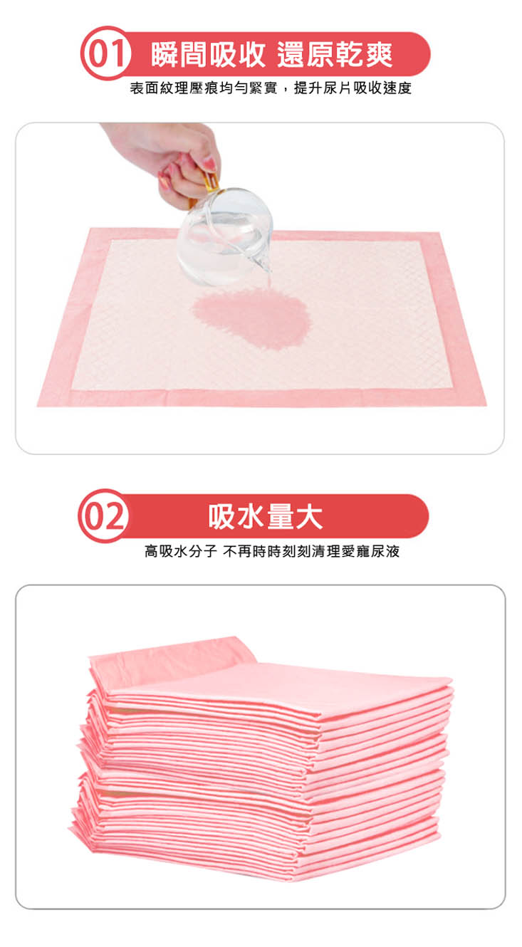       【寵物夢工廠】寵物尿布墊一般款8包入(寵物尿片/3種尺寸)