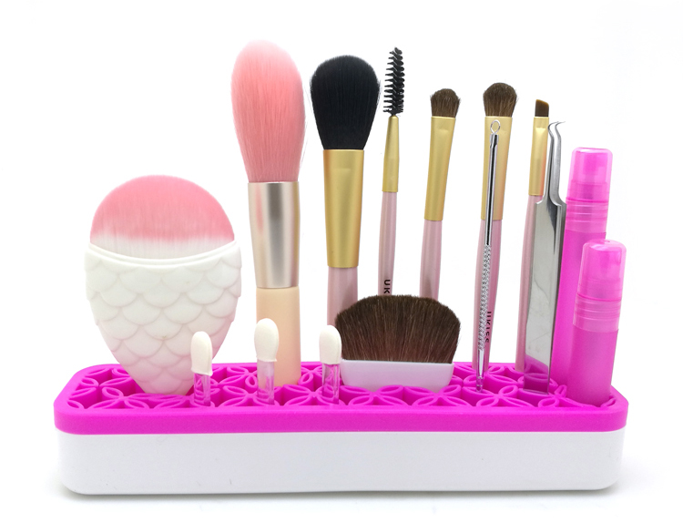 可拆卸化妝刷晾曬收納架 