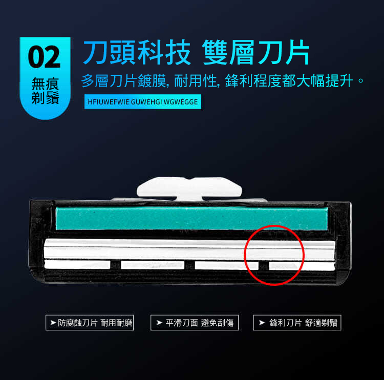 不鏽鋼雙層手動刮鬍刀超值組 2刀架 60刀片 刀架盒
