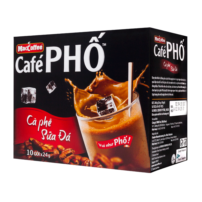 【Mac Coffee】越南Café Phố 三合一/二合一咖啡(10包/盒)