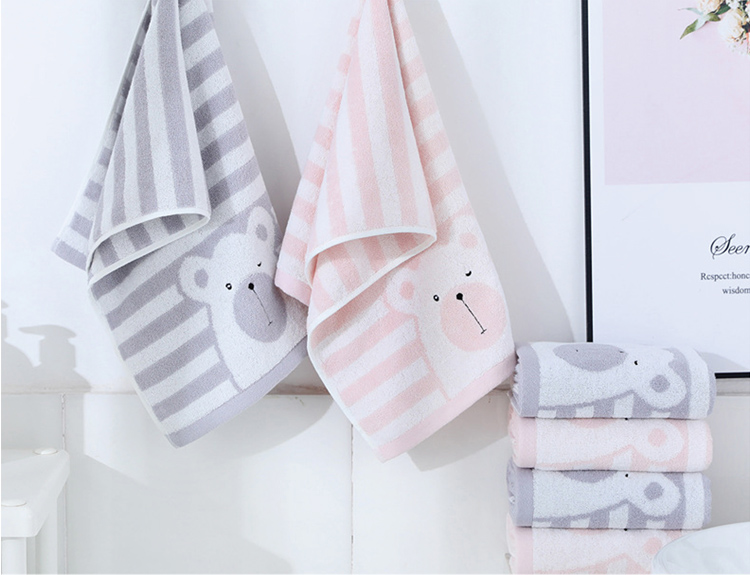 【星紅織品】可愛眨眼熊純棉系列浴巾 毛巾 兒童毛巾