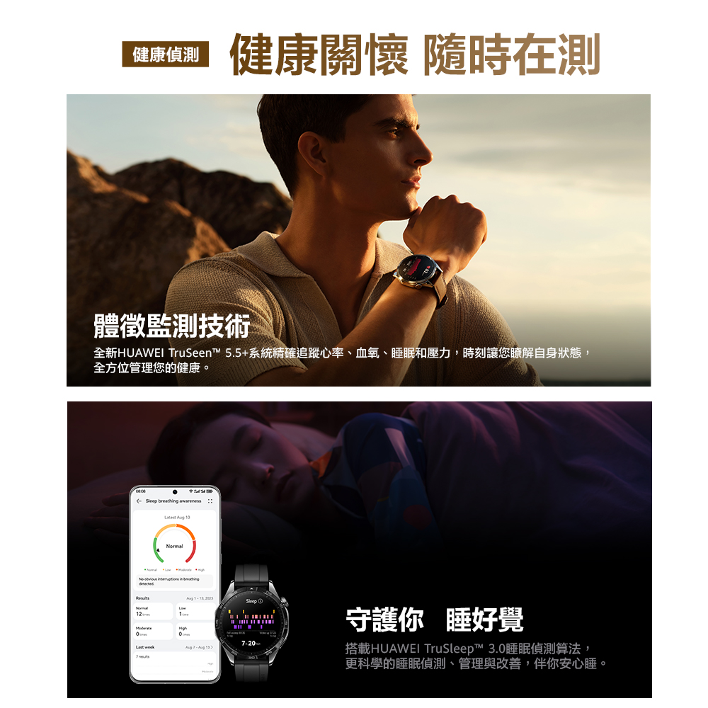 【HUAWEI華為】Watch GT4 41mm健康運動智慧手錶 贈後背包+禮券