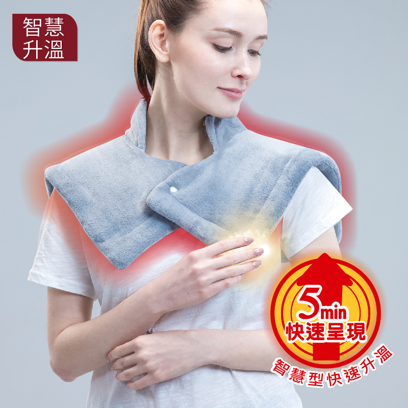 【Sunlus 三樂事】暖暖頸肩雙用柔毛熱敷墊(SP1213)
