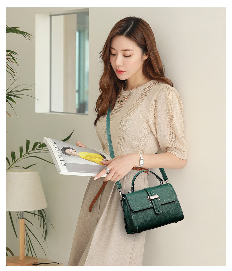 韓系時尚簡約大容量多格層磁扣肩背包 斜背包 手提包 3色 百搭好質感