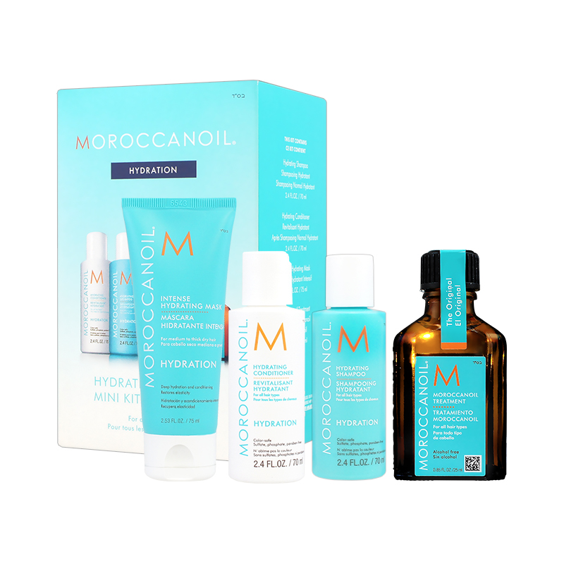 【MOROCCANOIL】摩洛哥保濕修復洗潤旅行4件組