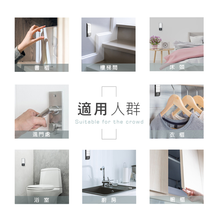 【HANLIN】LED16 磁吸USB充電人體感應燈