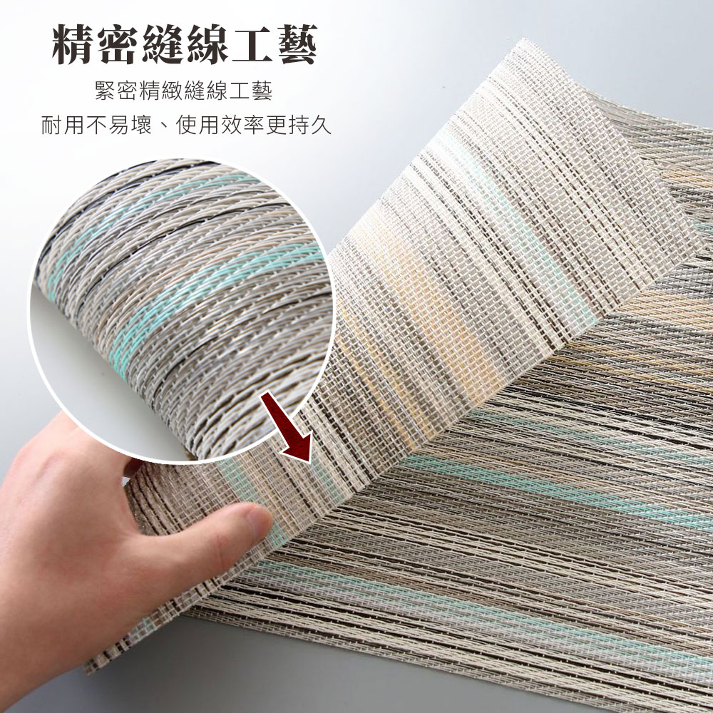 雙層雙面隔熱餐墊 簡約歐式可剪裁隔熱餐墊 PVC西餐墊 防燙碗墊 餐桌墊